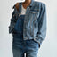 PAPERMOON / classic blue jeans denim overalls / NEW