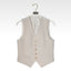 PAPERMOON / five button down tailored suit vest / NEW / beige