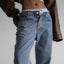 Maxi Length Button Fly Boyfriend Jeans (PAPERMOON)