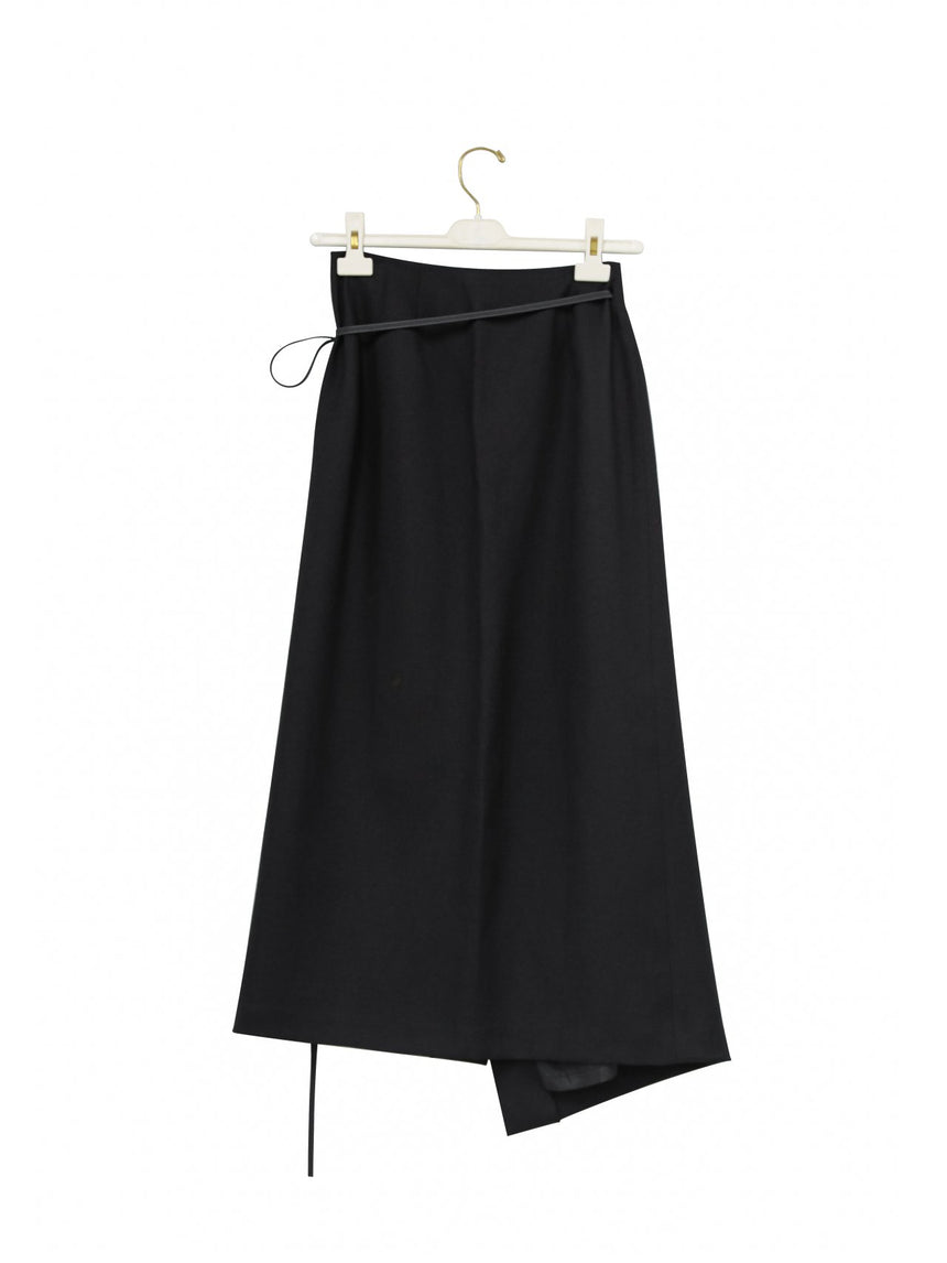 Linen Wrap Pencil Maxi Skirt (PAPERMOON)