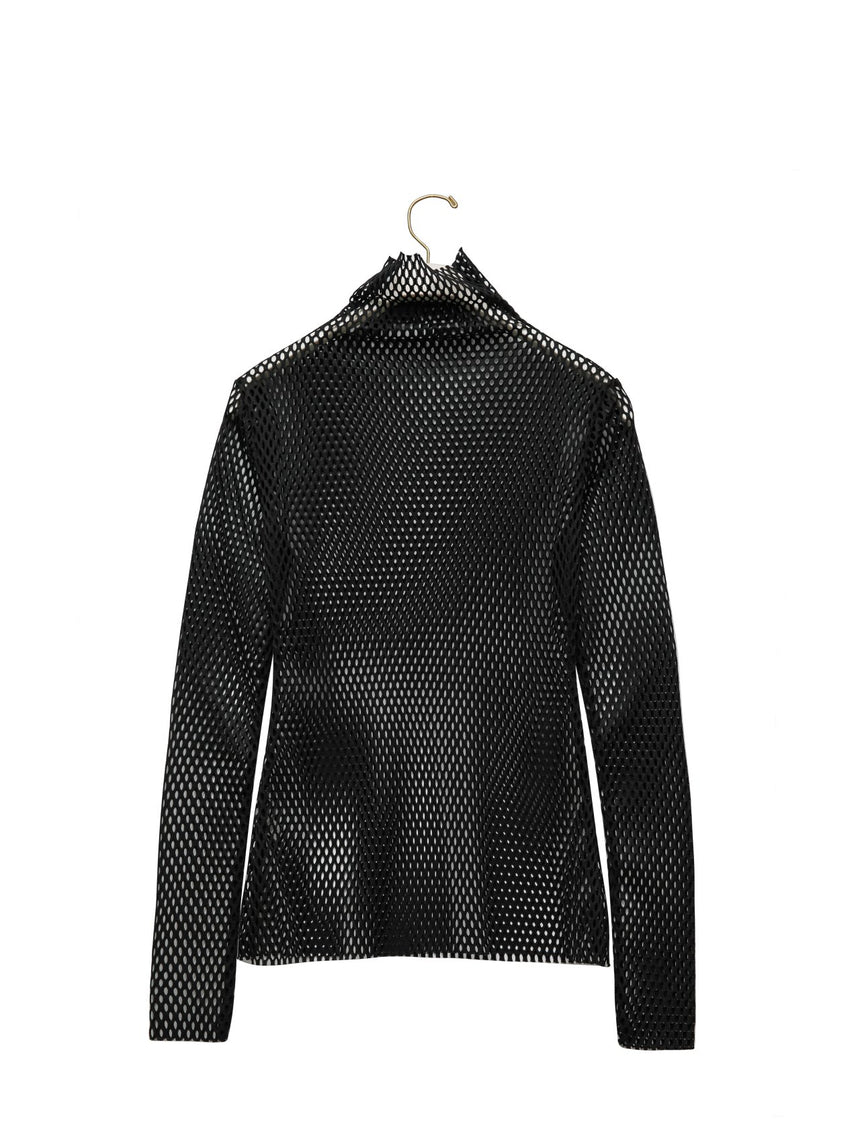 Fishnet mock - neck top (PAPERMOON)