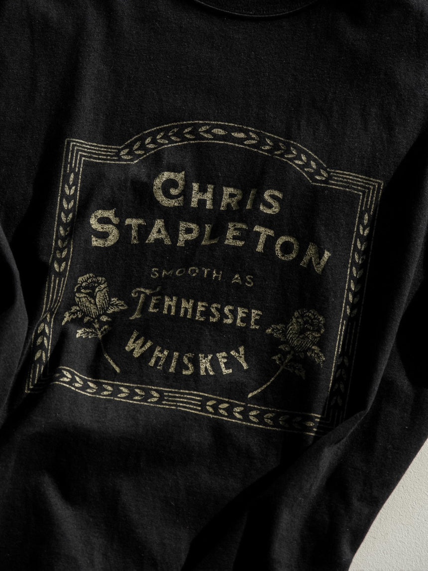 Vintage Whiskey Print T - Shirt (PAPERMOON)